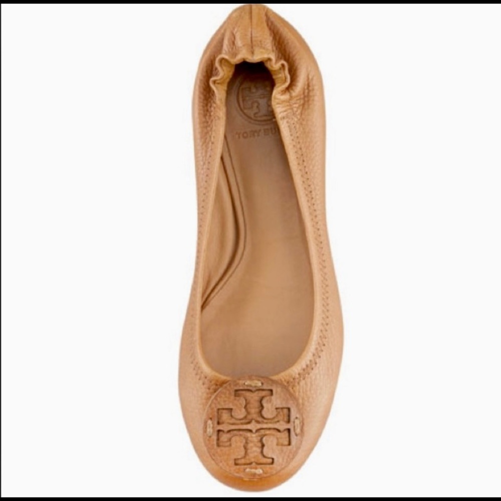 TORY BURCH Tan Reva Flats